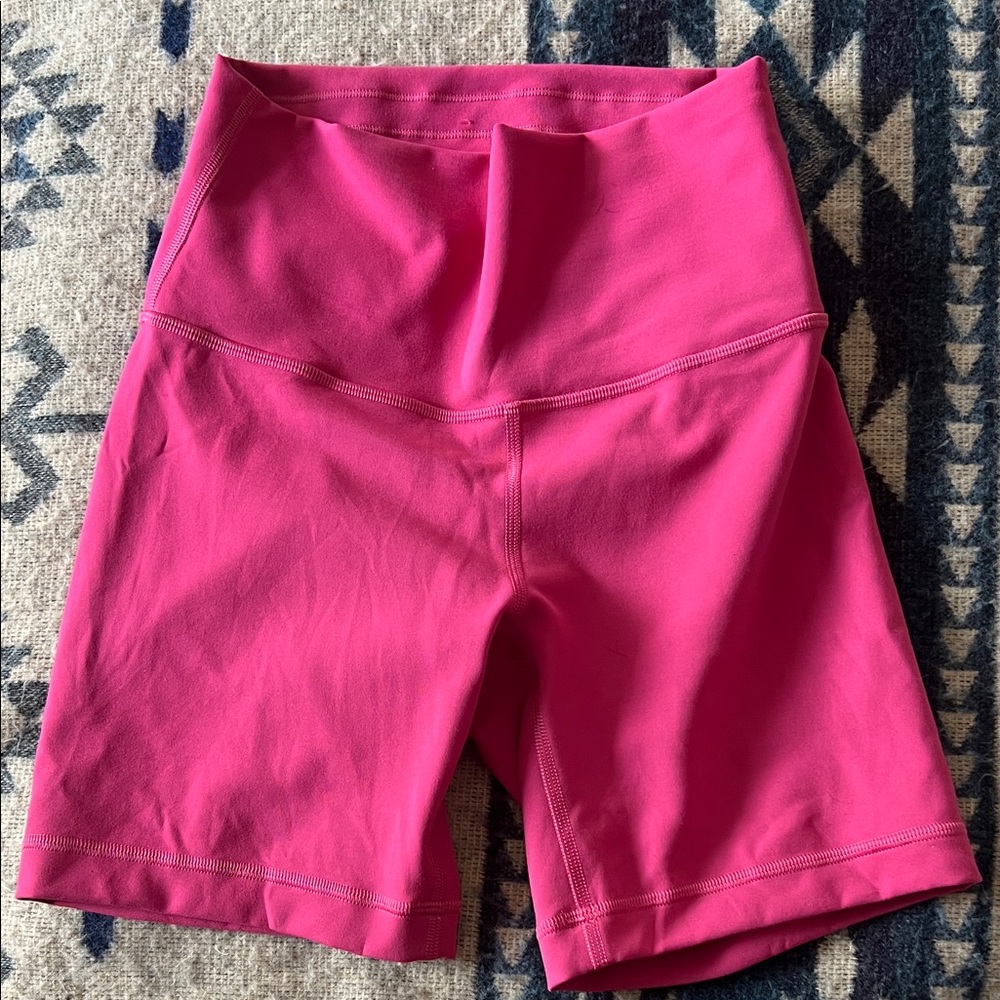 Lululemon Pink Wundertrain HR Short 6”